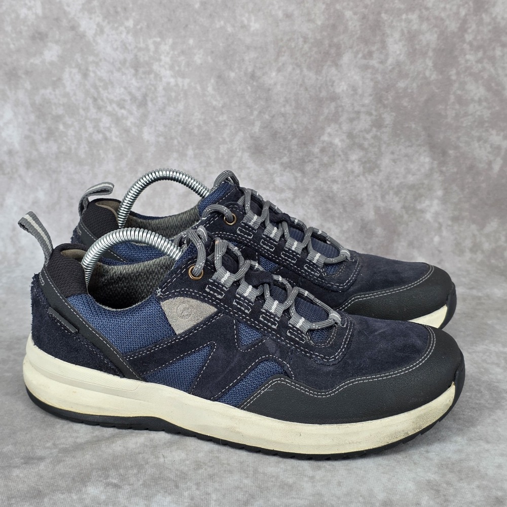 Clarks Wellman Trail AP Waterproof Oxfords Blue Men Size 8.5 Hiking Shoes
